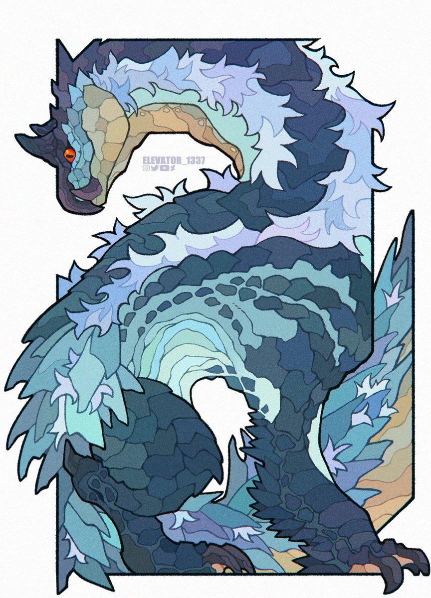 My #MonsterHunter Squares  Part 11 finally here! 
I need to hurry up 🥦 
#Najarala #Tigrex #Tobi_Kadachi