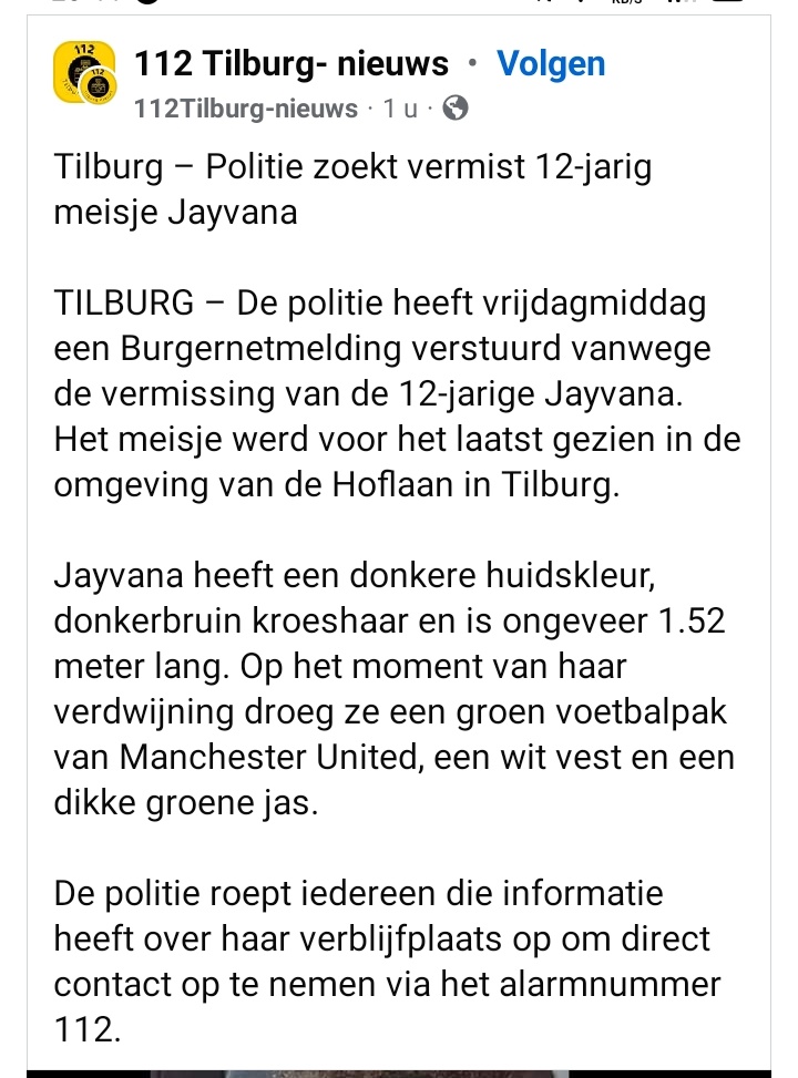 roya21042019's tweet image. Dochter van mijn vriendin is vermist 😢

Delen is lief..🙏