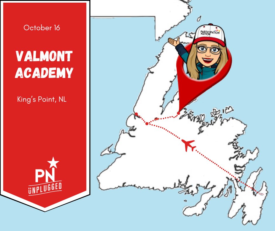 🚗 We're back with Where in the Province is Amy?!

Today, she's bringing her #PNUnplugged training to the student-leaders at Valmont Academy in King's Point.

Check back on Monday, October 21st to see where she pops up next!

#SSNLParticipationNation #SchoolSportsNL