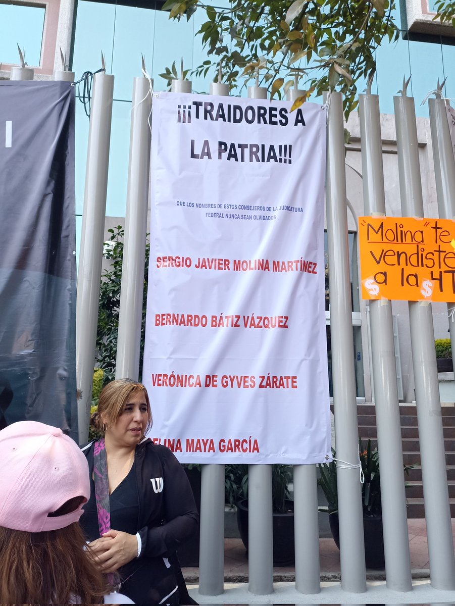 LuciaGons3's tweet photo. Antas contra el consejero #SergioJavierMolina en la protesta de trabajadores del #PJFA Ante el Consejo de la Judicatura Federal.
#NoALaReformaJudicial
#PoderJudicialContrapesoNacional
#NoALaDictadura https://t.co/h2wWLAWS4n