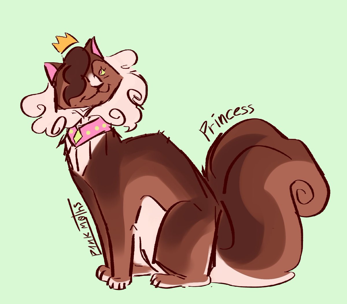 P1nkm0ths's tweet image. Princess design 🔥 #warriorcatsart #warriorcats #princesswc