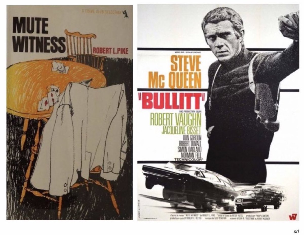 SaveRedlandLibr's tweet photo. 9:05pm TODAY on @ITV4 👉joint #TVFilmOfTheDay
The 1968 film🎥 “Bullitt” directed by #PeterYates from a screenplay by Alan R. Trustman & Harry Kleiner
Based on “Mute Witness” a 1963 novel📖 by #RobertLFish (as #RobertLPike)
🌟#SteveMcQueen #RobertVaughn #JacquelineBisset https://t.co/CXQ0I4CxDC