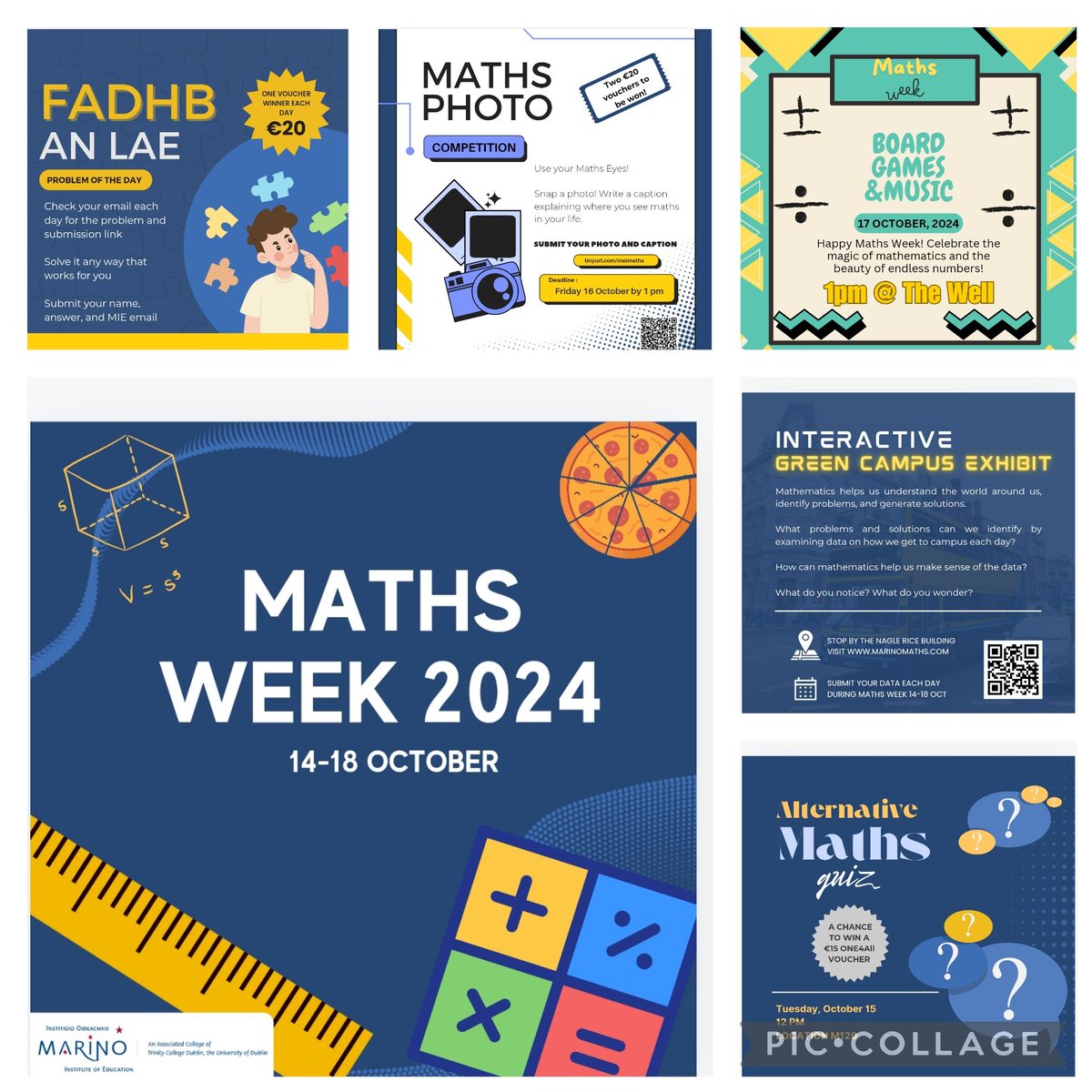 maths_mie's tweet image. The countdown is on for Maths Week events in @MarinoInstitute #IUseMaths