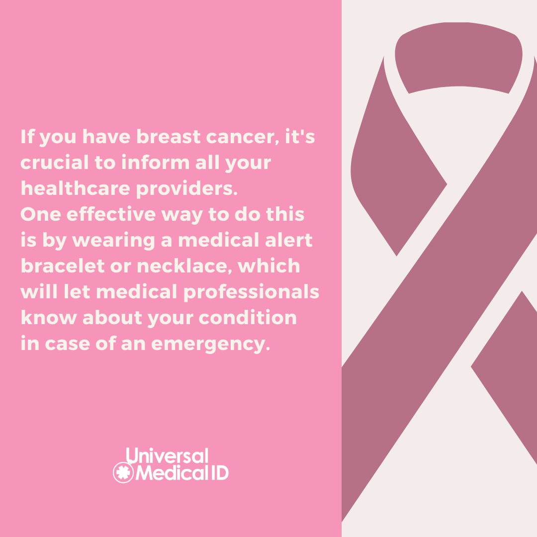 Universal_MedID's tweet photo. Knowledge is power! 💗 Join us in raising awareness about breast cancer. Early detection and education can save lives. Let’s spread the word together! #BreastCancerAwareness #EarlyDetection https://t.co/pk0YEHOSuA