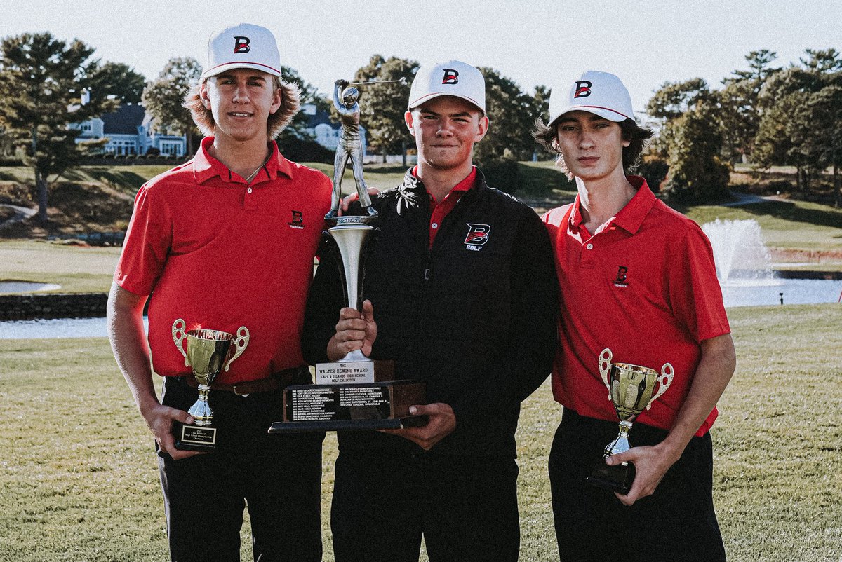 It’s a clean sweep for <a href="/BHS_Redhawks/">Barnstable High School RedHawks</a> golf in the Cape and Islands Championship at Willowbend!

Colin Gleason was the medalist after he won in a playoff whilst the Red Hawks posted 231 as a team to beat Nauset and Cape Cod Academy by nine shots.

<a href="/sportsCCT/">Cape Cod Times sports</a>
