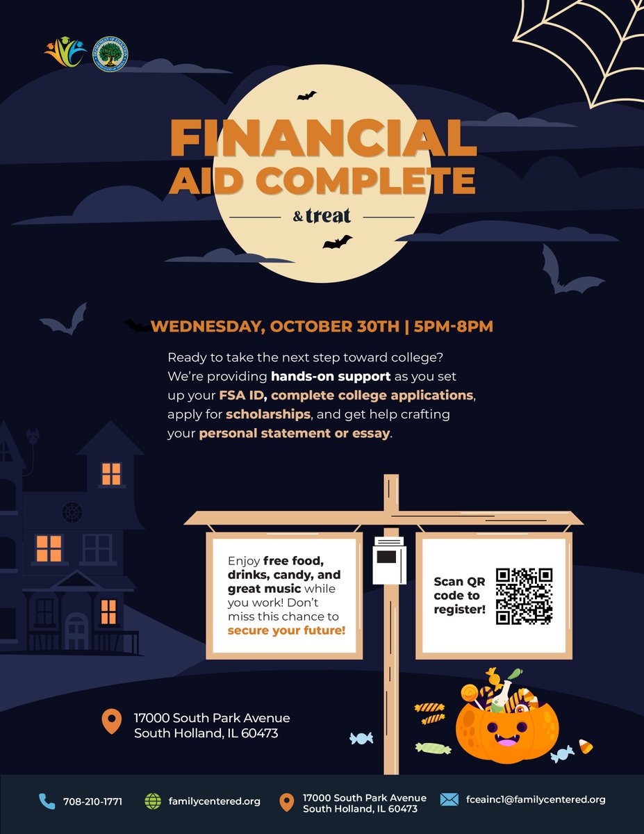 It's time to lock in! Join us to get your FSA ID set up, college and scholarship applications complete, and perfect your personal statement. Plus, we'll have free food, drinks, and more to keep the vibe going. Don’t sleep on this opportunity! 

RSVP here: bit.ly/4eDlInK