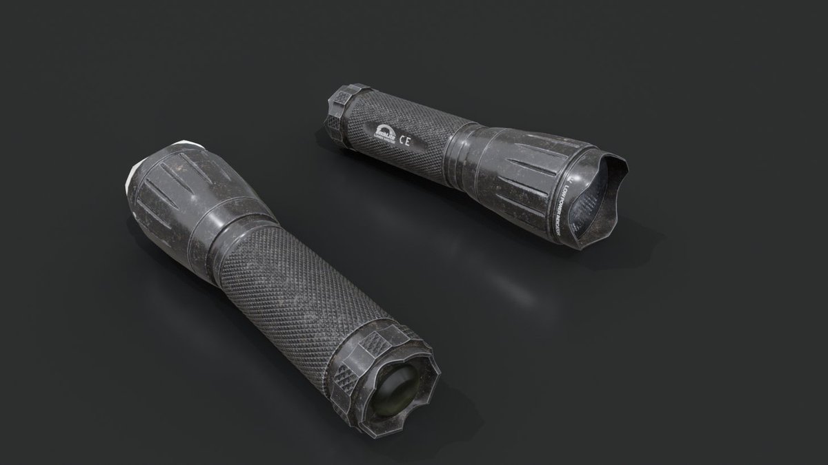 DanMason1319083's tweet image. Had a spare hour or so , thought id replicate my old moonbeam, (torch) #techlite #pbr #gameready #blender #plasticity #substancepaiter #marmosettoolbag #GameArt #GameAssets #artist