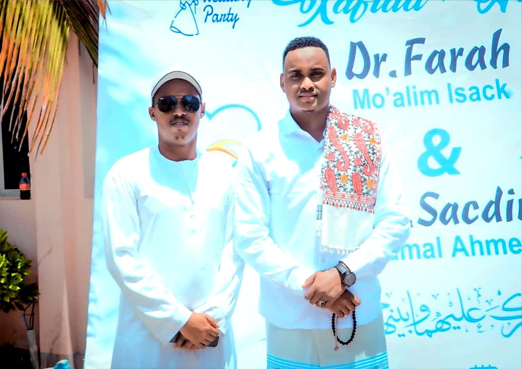 xasaani01's tweet photo. I am sending my congratulations to my son Farah Moalim Isak and his wife Sadia Kamal, whose wedding party took place in Mogadishu.

I pray to Allah that they become together forever and get blessed children. https://t.co/bqZEOCaOul