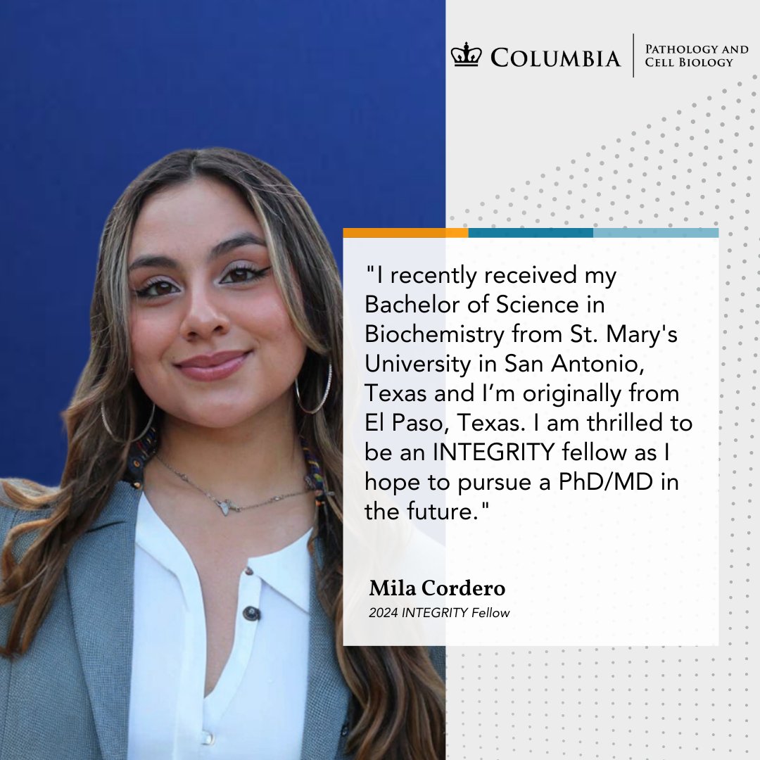 ColumbiaPath's tweet image. Welcome our 2024 INTEGRITY fellows, Mila Cordero &amp;amp; Nathalia Mendonca! With these bright minds at #ColumbiaPathology, we pave the way to eliminating cancer health disparities &amp;amp; empowering the next generation of cancer researchers! bit.ly/3tNhuaE #CancerHealthDisparities