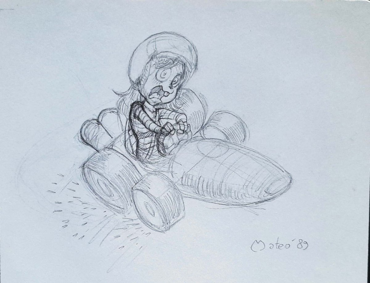 Martina doesn't like GO Karts. She was forced by some friends. Seems that she's naturally able to drift tough. X3