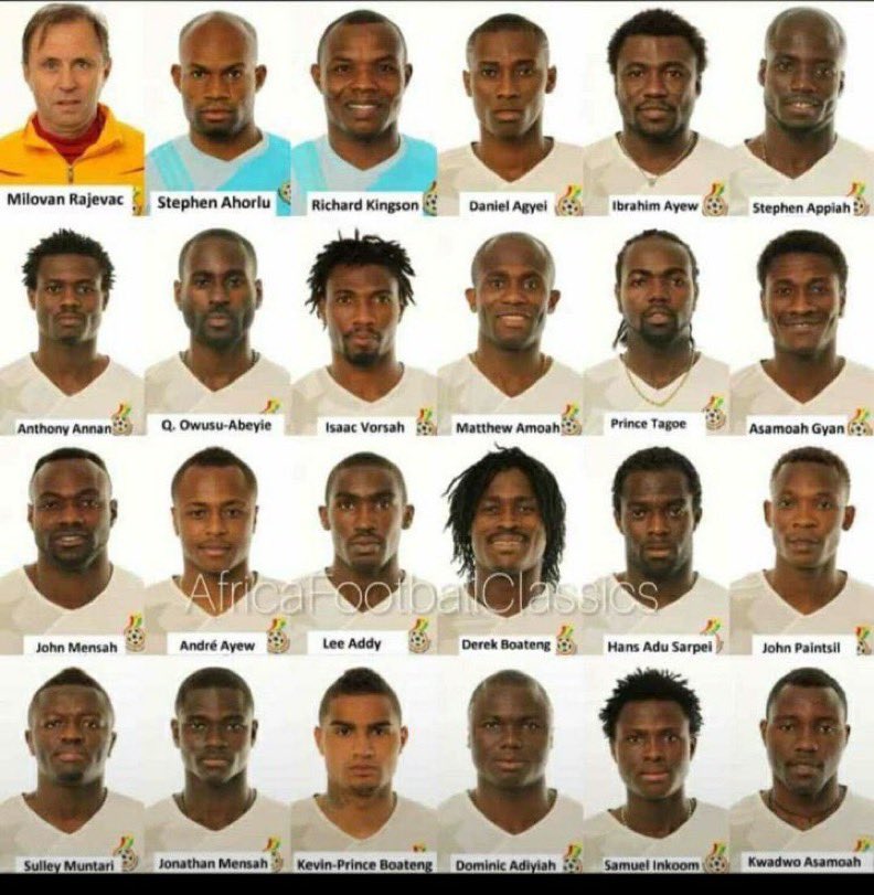 This squad was one of my favourite teams in the World Cup. However, one player was missing Essien’s injury.