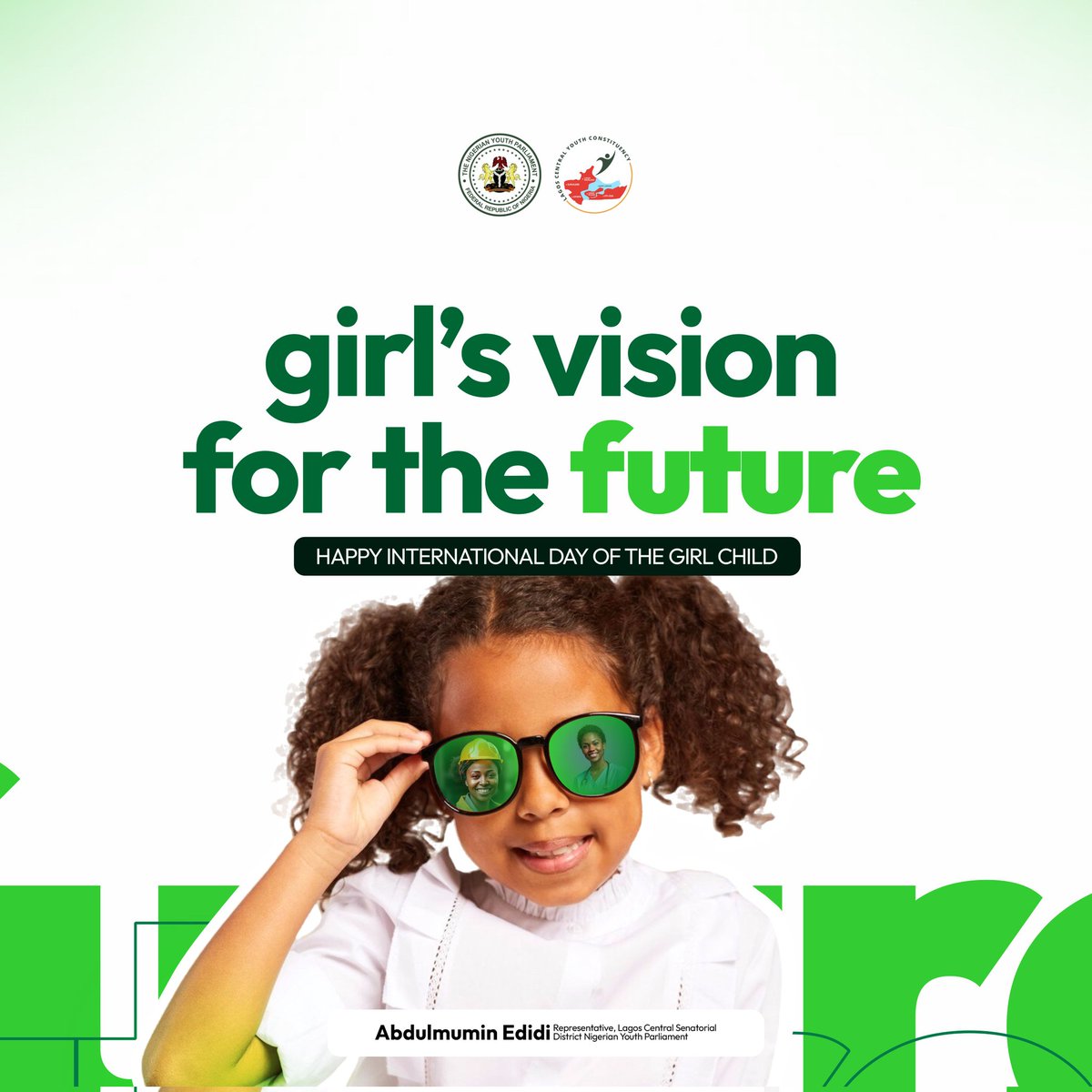 MuminEdidi's tweet image. On this occasion of International Day of the Girl Child 2024, I join the world in encouraging every girl child by saying: You are the vision of your own future.

Do not despair, the world is yours to take.

Happy International Day of the Girl Child!