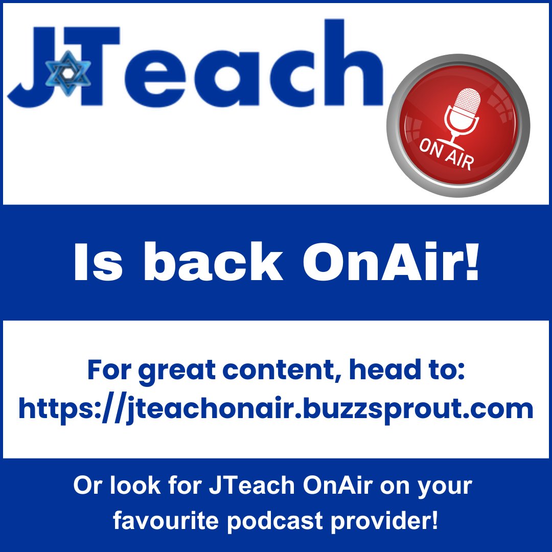JTeach OnAir is back on air! For great content head to jteachonair.buzzsprout.com or look for JTeach OnAir on your favourite podcast provider!