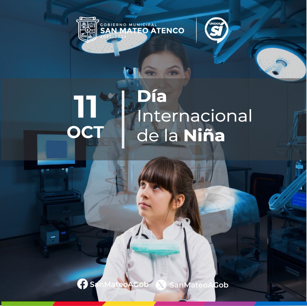 SanMateoAGob's tweet photo. 🗓️ #11deOct | Hoy es el Día Internacional de la Niña. 👧🏻👧🏽
Celebramos la fuerza y la creatividad de cada una de ellas, pero sobre todo, impulsemos sus sueños, para que tengan un futuro lleno de oportunidades, sin barreras ni limitaciones.
#DíaDeLaNiña https://t.co/ETazkAFU1w