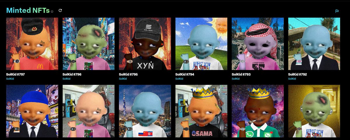 since my call on sol kids at 100k ish 5x, mints coming out in about 30 mins 

$SOLKID