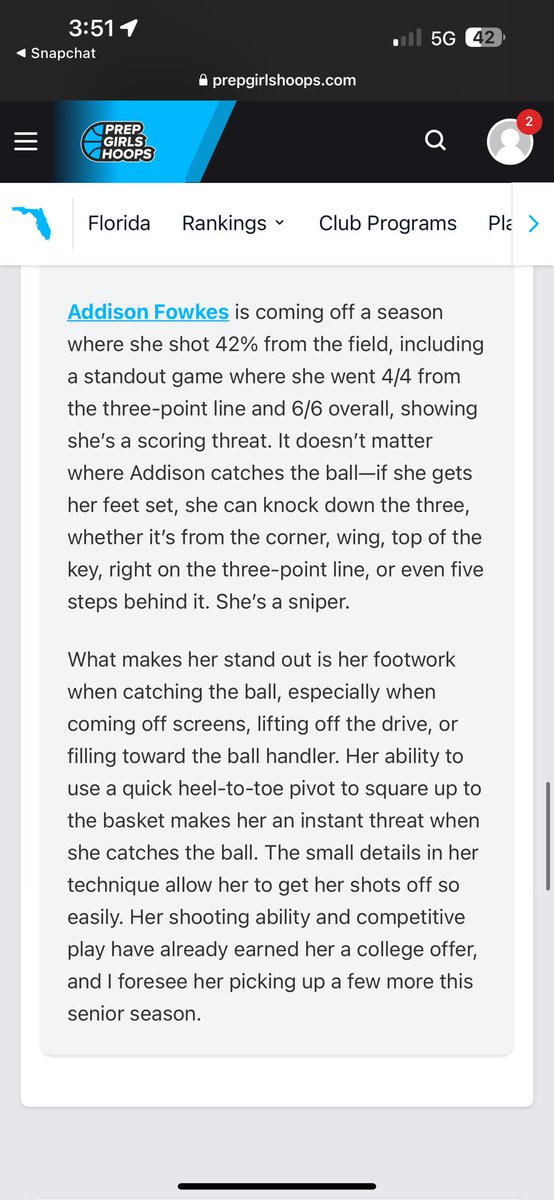 Addi Fowkes (@addi_fowkes) on Twitter photo Thank you <a href="/CoachQswader/">Quinton Swader</a> for the write up!!! Looking forward to an even better upcoming senior szn!!!! <a href="/CDS_Athletics/">CDS Athletics</a> <a href="/CDS_GBB/">Carrollwood Day School GBB</a> <a href="/CoachJadeHarvey/">Coach Jade</a> <a href="/ECunitedbball/">eastcoastunited</a> @CoachAnthonyECU Thank you <a href="/CoachQswader/">Quinton Swader</a> for the write up!!! Looking forward to an even better upcoming senior szn!!!! <a href="/CDS_Athletics/">CDS Athletics</a> <a href="/CDS_GBB/">Carrollwood Day School GBB</a> <a href="/CoachJadeHarvey/">Coach Jade</a> <a href="/ECunitedbball/">eastcoastunited</a> @CoachAnthonyECU