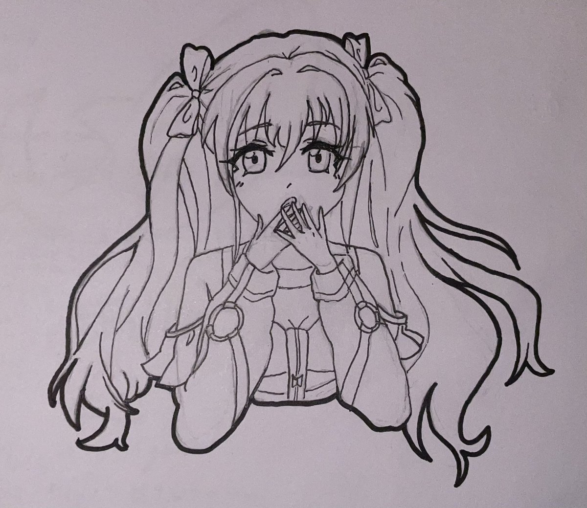 MIZUKASITY's tweet photo. Finished it ( fuckefup a bit w the lineart ) #d4dj #D4DJfa #kokoashinomiya https://t.co/58OhSBaTac
