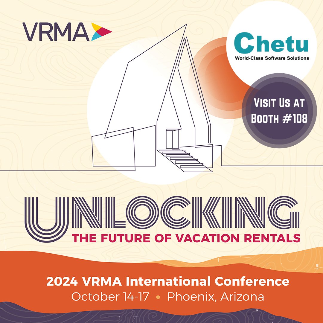 Chetu (@chetuinc) on Twitter photo Chetu will be exhibiting <a href="/vrma/">Vacation Rental Management Association</a> Conf in Phoenix! Visit Booth #108 to explore our AI-powered #HospitalitySolutions #AITripPlanner, #DigitalGuidebook, #GuestMonitoring, and #DynamicPricing. Click: bit.ly/488GI35.
Talk to an expert today: bit.ly/4dC2zBf.
#VRMA2024 Chetu will be exhibiting <a href="/vrma/">Vacation Rental Management Association</a> Conf in Phoenix! Visit Booth #108 to explore our AI-powered #HospitalitySolutions #AITripPlanner, #DigitalGuidebook, #GuestMonitoring, and #DynamicPricing. Click: bit.ly/488GI35.
Talk to an expert today: bit.ly/4dC2zBf.
#VRMA2024