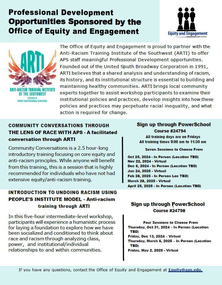NM_OAAA's tweet photo. COMMUNITY CONVERSATIONS THROUGH
THE LENS OF RACE WITH APS - A facilitated conversation through ARTI https://t.co/x0BrzsbWdX