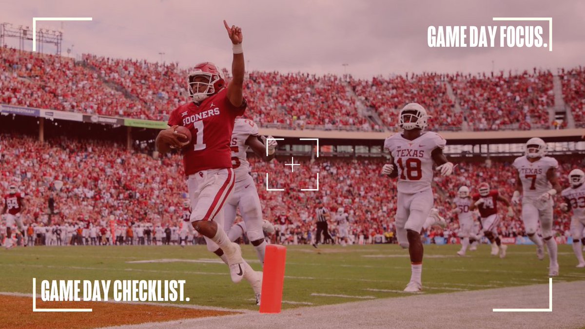 OU_HRL's tweet image. Happy OU/TX weekend to all who celebrate!

Make sure you're following the University of Oklahoma Housing and Food's Game Day checklist this weekend!

#OUQuickTips #OUTX