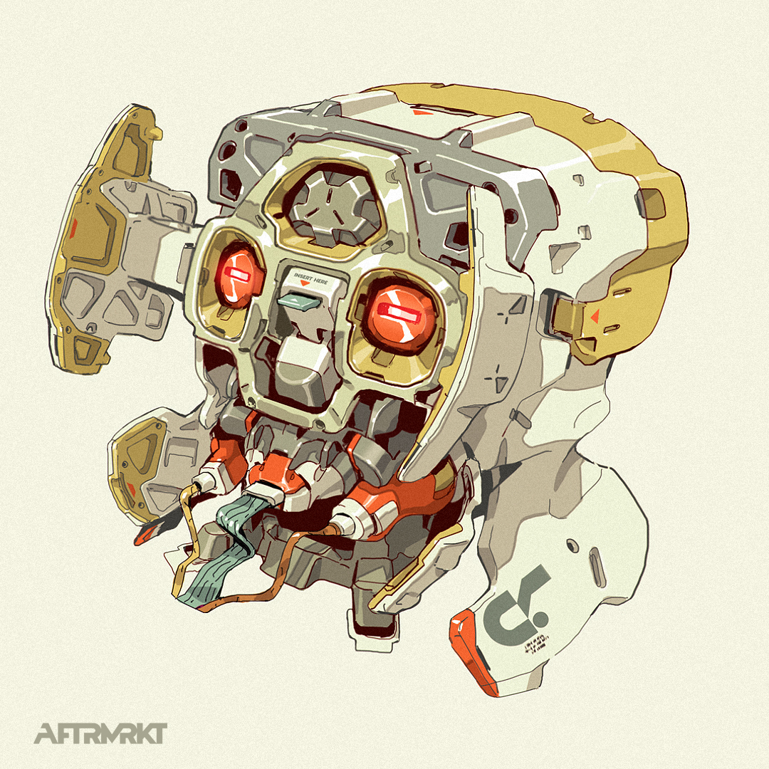 Headspace Alternate
AFTRMRKT Artbook available online. 
aftrmrktstore.com 

#conceptart #draw #drawing #lineart #drawings #art #mech #illustration #scifiart #cyberpunk #robots