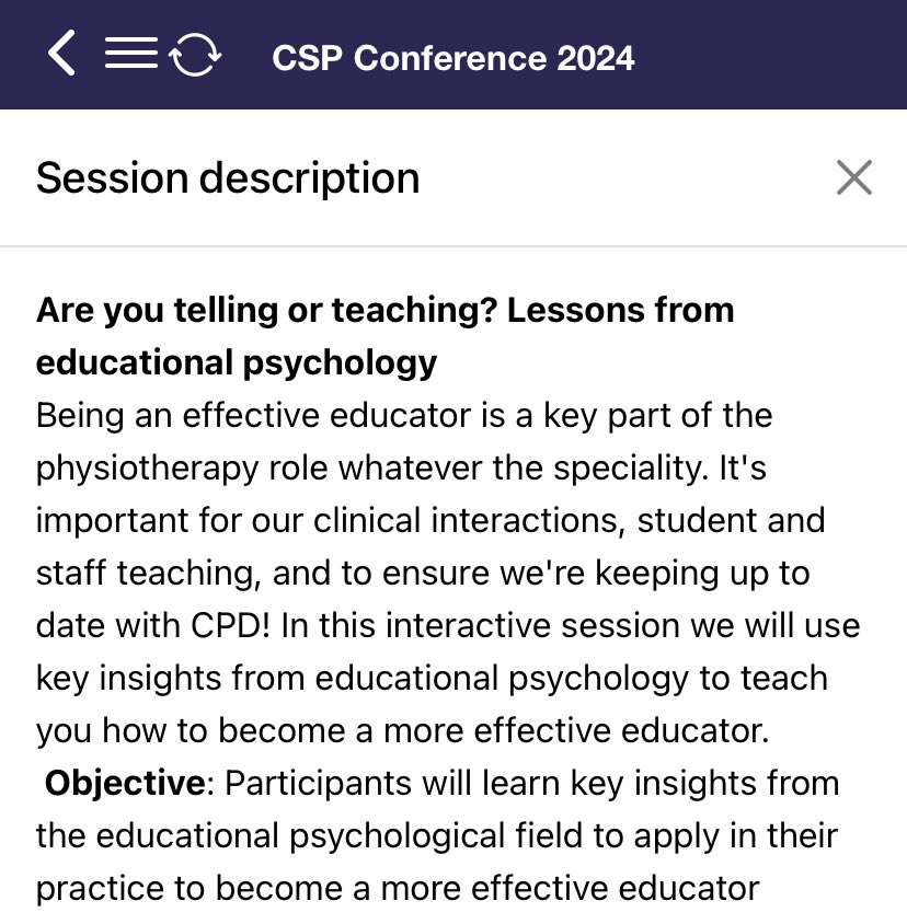 ThePainGuide's tweet image. Want to become a better teacher? Come and join @CarlWongCM and I for our workshop at #Physio24 Saturday 9:45-10:15 in the Networking Zone