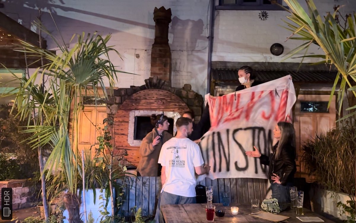 Women went to Hagglers Corner to stand up for Winston Hazel and women’s rights. More to follow. We have video … #IStandWithWinstonHazel