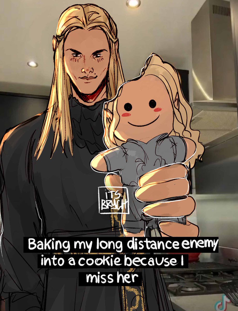 itsbrych's tweet image. spending some free time in eregion 

#haladriel #saurondriel