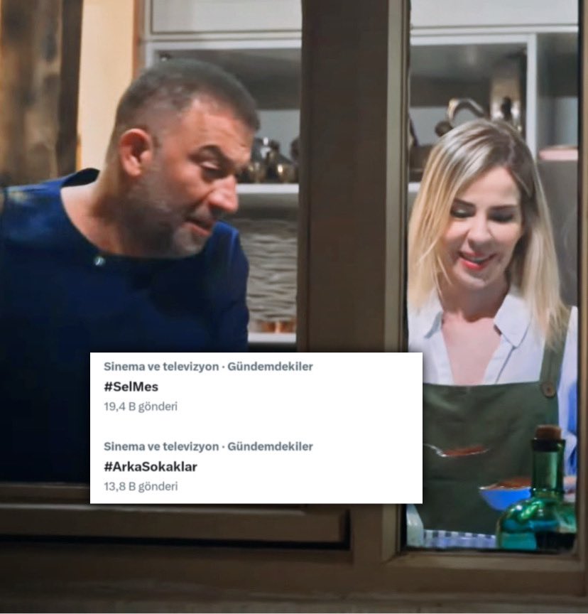 Bu bölüm de dizi ve çiftimiz gündemde zirvedeki yerlerini aldı 🧿

#SelMes #ArkaSokaklar