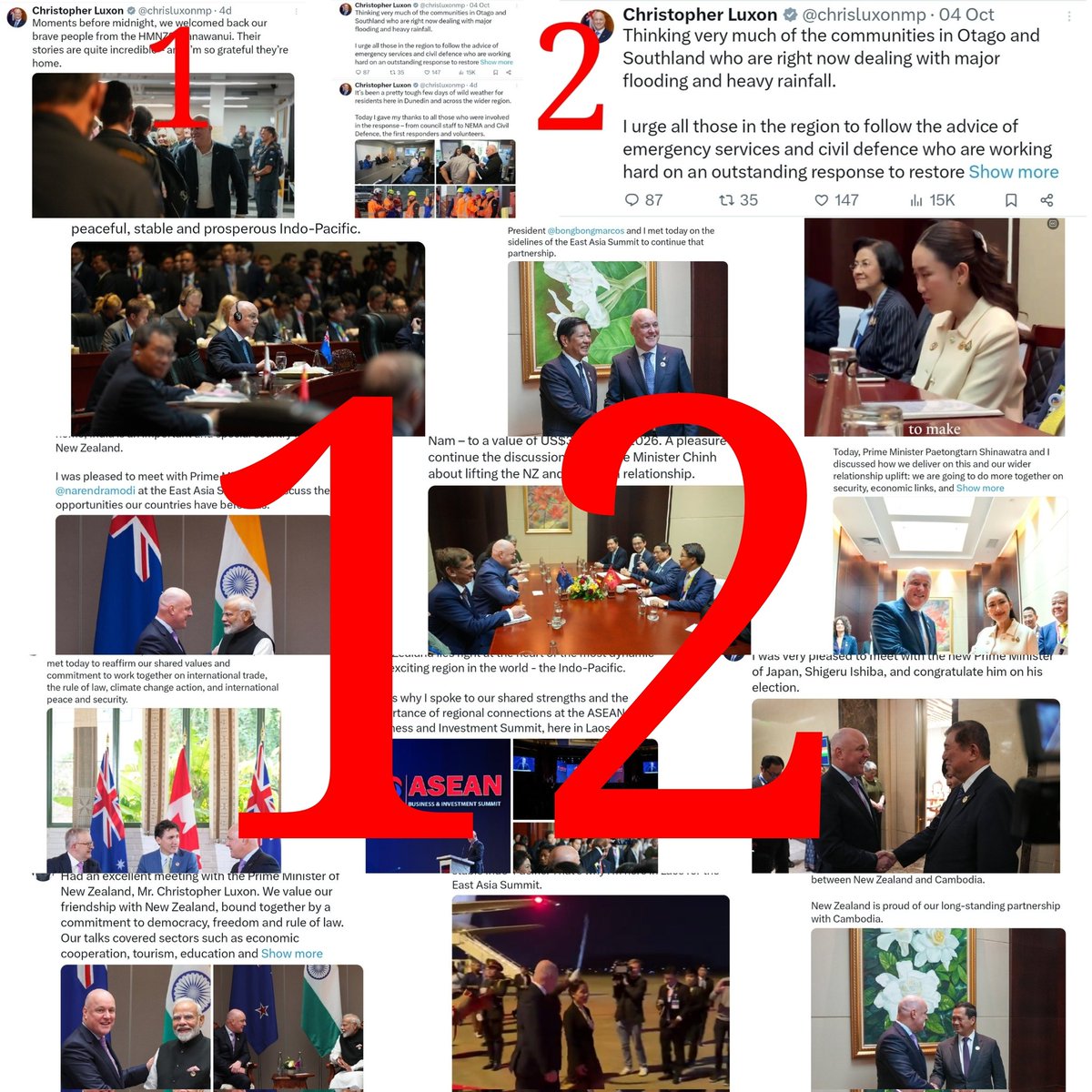 rugbyintel's tweet image. What I'd just say to you is, ppl are complaining how few of my tweets were about the sinking of the Manawanui &amp;amp; the Dunedin floods compared to all the ones of my latest Fake It Till I Make It TikTok World Tour event. But NZ knows we don't do wet, whiny miserable losers.
#FakePM