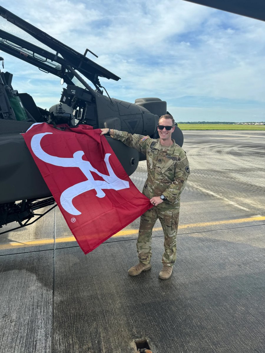 The University of Alabama (@uofalabama) on Twitter photo Our students are legendary π€© Kyle Wise, <a href="/UALawSchool/">The University of Alabama School of Law</a> student & Alabama Military Law Society president, will lead his company in a four AH-64 Apache helicopter flyover for the Alabama vs. South Carolina football game. Read more about Kyle β bit.ly/4eWphF6 Our students are legendary π€© Kyle Wise, <a href="/UALawSchool/">The University of Alabama School of Law</a> student & Alabama Military Law Society president, will lead his company in a four AH-64 Apache helicopter flyover for the Alabama vs. South Carolina football game. Read more about Kyle β bit.ly/4eWphF6