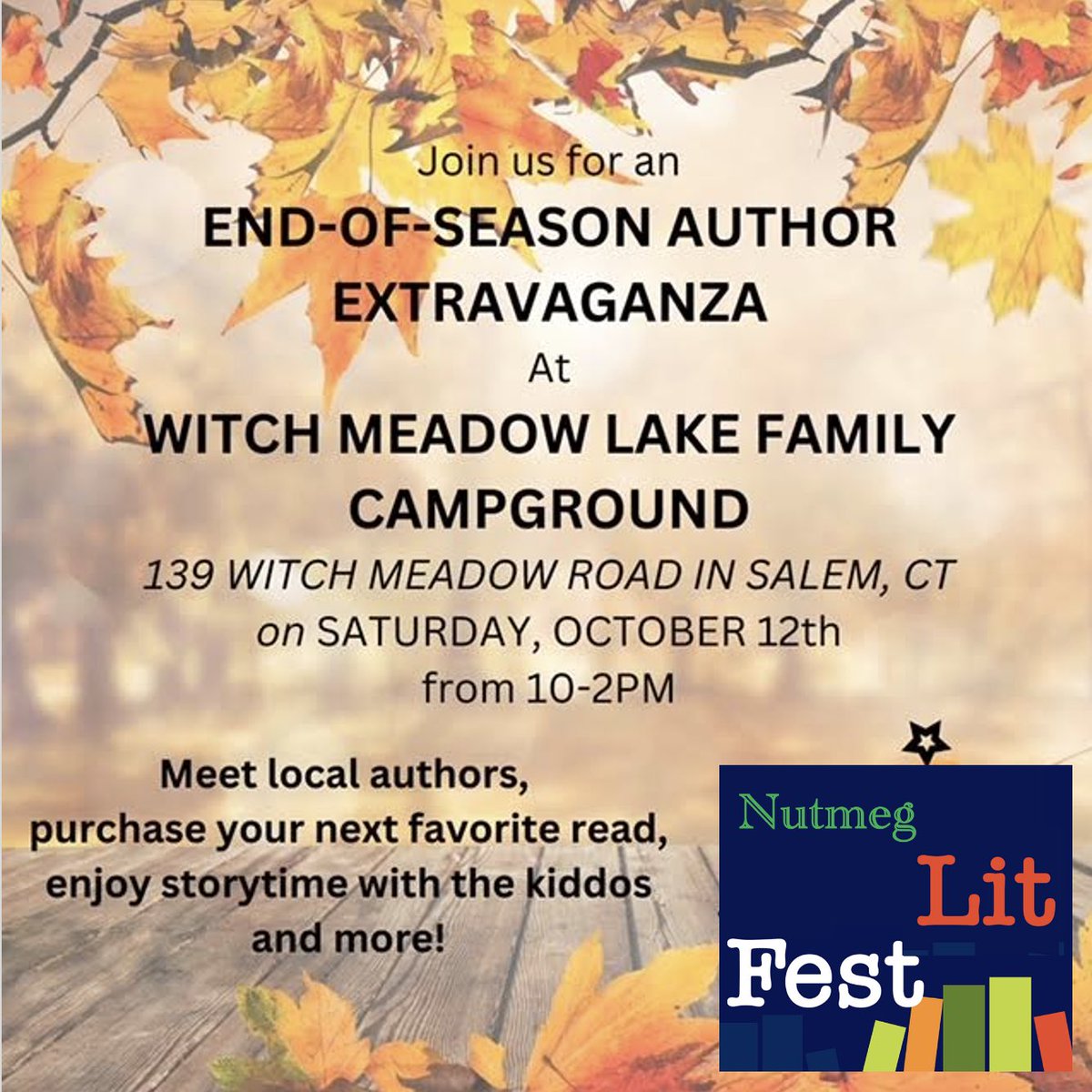 We can’t wait to talk with readers, writers, and Halloween lovers tomorrow at Witch Meadow.  Stop by for some fun if you are in the area!