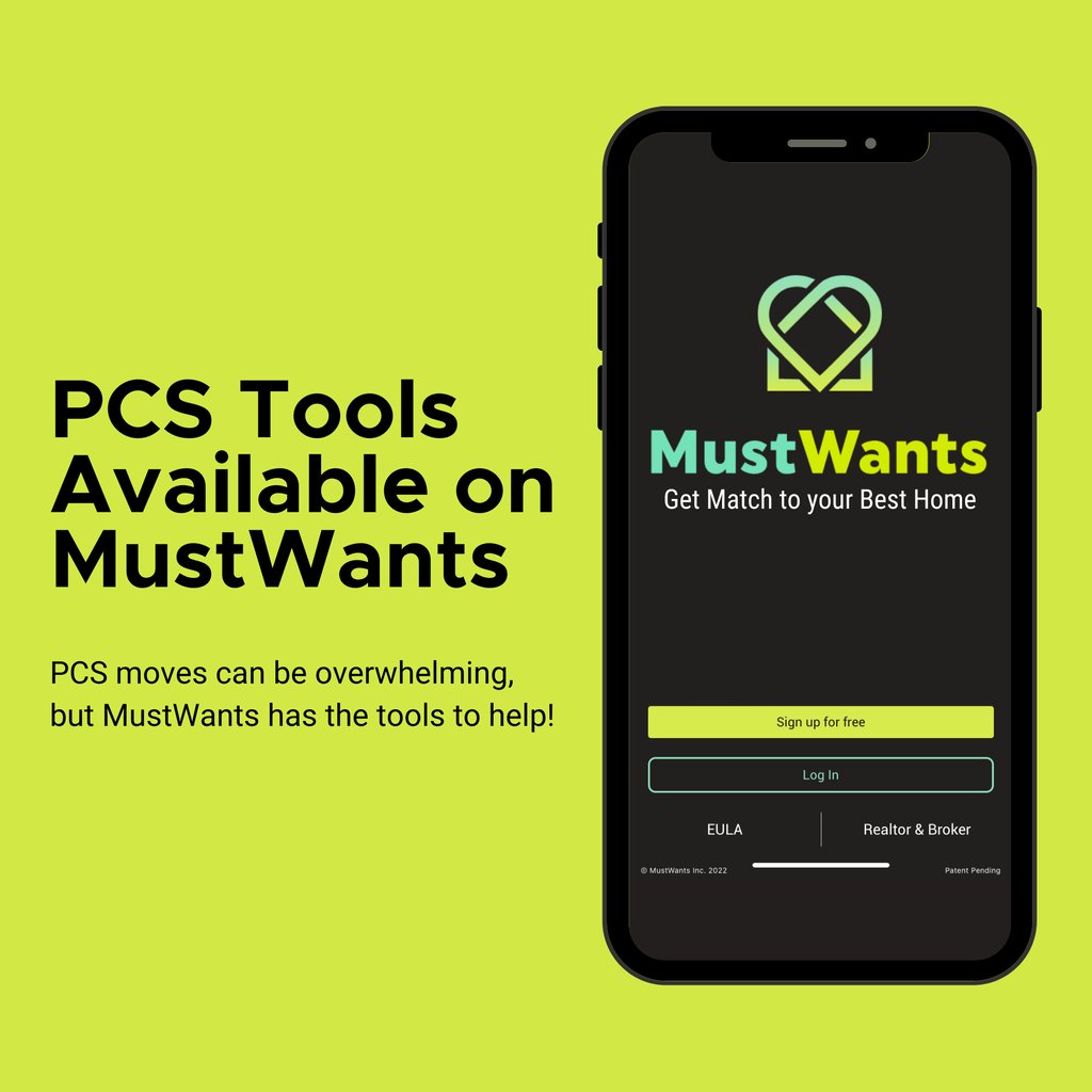 Check out MustWants for a hassle-free PCS move! Connect with experienced real estate agents and lenders for VA loans, access checklists, and keep your personal information safe. Visit MustWants.com or download the app to get started! #MustWants #MustWantsTools #PCSMove