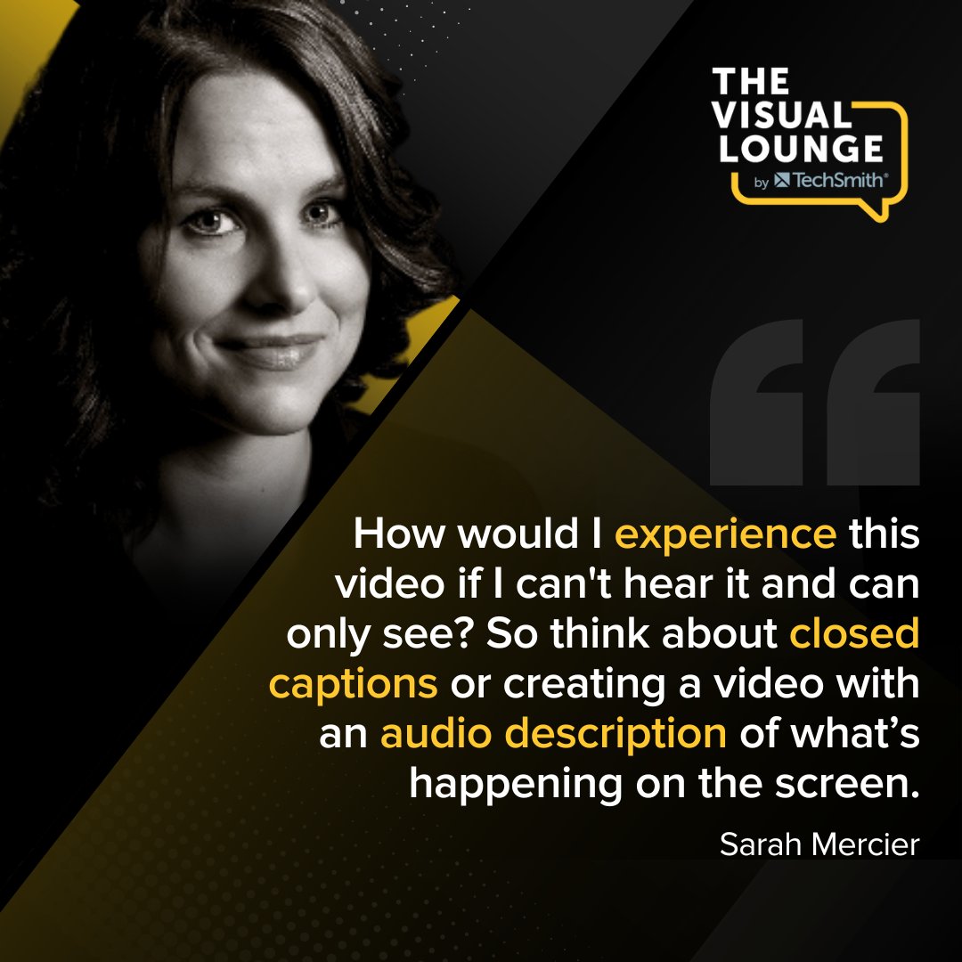 Are your training materials accessible? Not everyone experiences the world the same way. Learn more about why accessibility matters in episode 222 with CEO of Build Capable, Sarah Mercier: the-visual-lounge.captivate.fm/listen