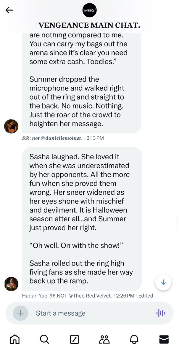 Is <a href="/SeizeMoreShade/">𝓢𝓡: 𝒏𝒐𝒕 @𝒅𝒂𝒏𝒊𝒆𝒍𝒍𝒆𝒎𝒐𝒊𝒏𝒆𝒕.</a> scared of <a href="/SoulTiedRevenge/">Hadari Yao. ୨୧ NOT @Miss_LeilaGrey.</a>? Sooner than later <a href="/SeizeMoreShade/">𝓢𝓡: 𝒏𝒐𝒕 @𝒅𝒂𝒏𝒊𝒆𝒍𝒍𝒆𝒎𝒐𝒊𝒏𝒆𝒕.</a> will eventually have to face <a href="/SoulTiedRevenge/">Hadari Yao. ୨୧ NOT @Miss_LeilaGrey.</a> one day. 🫣