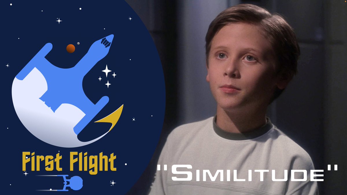 FirstFlightPod's tweet photo. 🖖🥕🚀**NEW EPISODE**🚀🥕🖖

Cue the majestic horns and military snare drum—this week @abbymsommer and @ShelfNerds explore the emotionally and intellectually compelling dilemma of Sim, the short-lived clone of Trip Tucker.

Join us as we discuss “Similitude”! #StarTrek https://t.co/pcjUUxNiTd