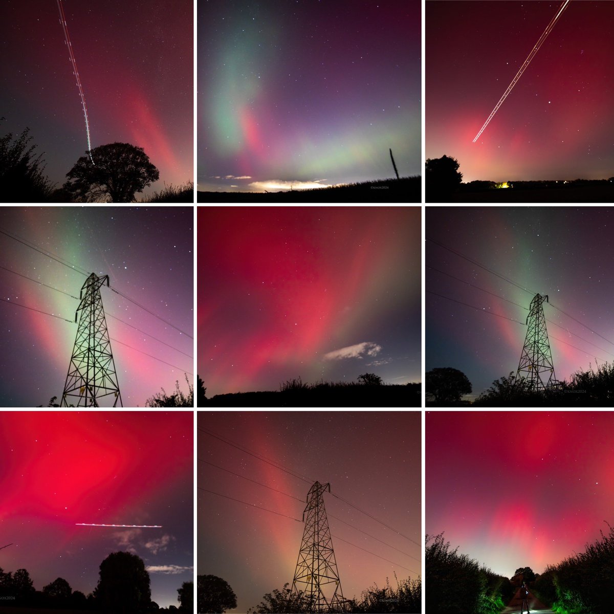 foxyknoxy99's tweet image. Cheshire skies last night. 
All long exposures with the DSLR plus wideangle lens.
#aurora #nightsky