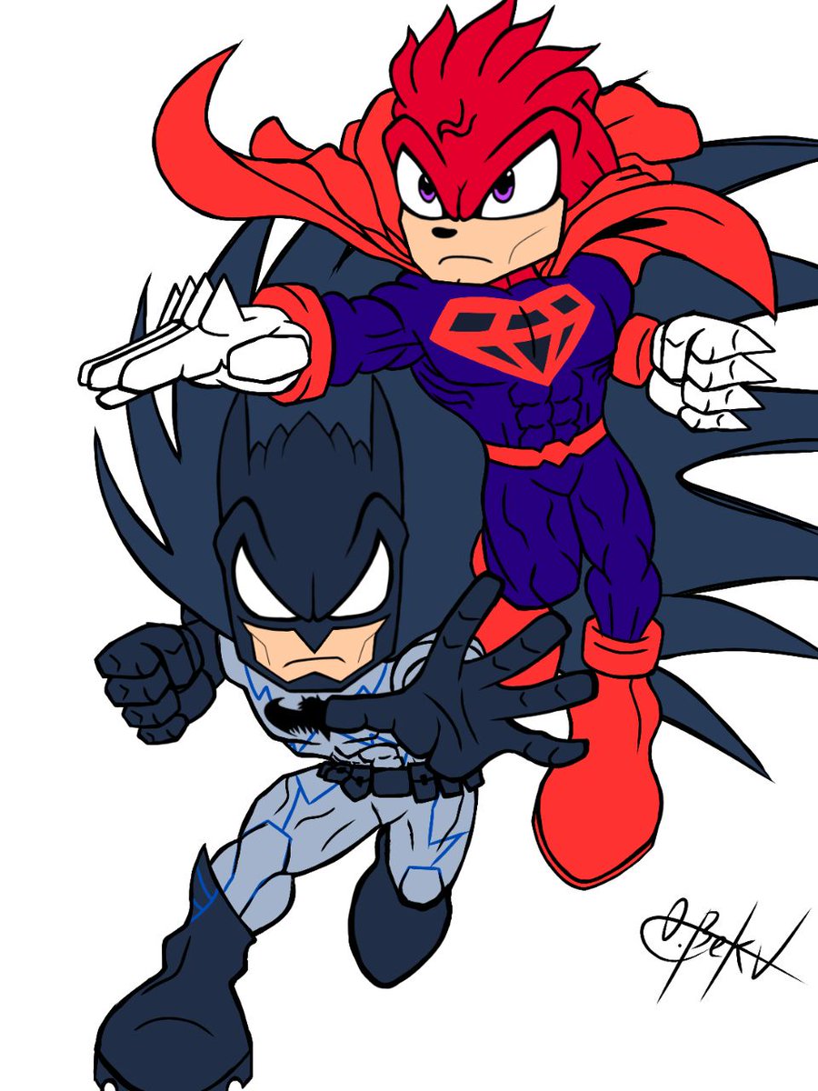 Finally... I drew Bathog and gave them the basic colors. Now all that's left is to paint this thing in detail🥲👌

And also art work that inspired me🔥

#DCxSonic #Sonic #Knuckles #Batman #Superman