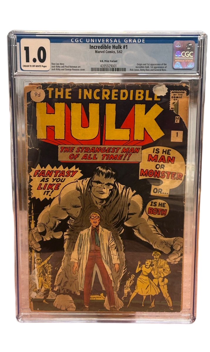 Original, Graded #Hulk #1 In auction December 9th #Marvel #theincrediblehulk