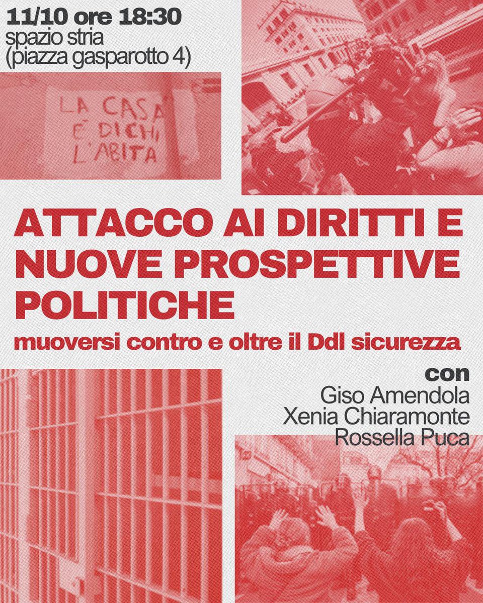 MastCrimCritica's tweet photo. Contro e oltre il DDL #Sicurezza Grande serata a #Padova, #Stria Piazza Gasparotto con @Gisamendo Giso Amendola, Xenia Chiaromonte e Rossella Puca https://t.co/87busvvW0U