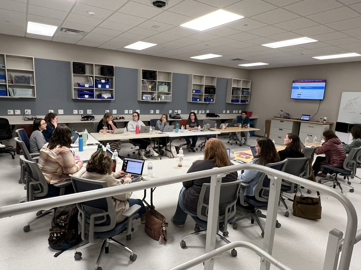 DrKCBerggren's tweet photo. So much good conversation about #ailiteracy & #ethicaluseofai during our SLMC meeting today! #ccslibrarymedia #ccsdigitallearning #ccsasis #onechatham #ccsshine https://t.co/FWAu9cbkYL