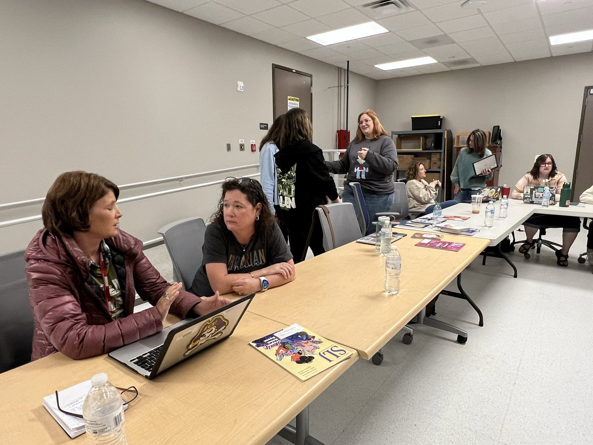 DrKCBerggren's tweet photo. So much good conversation about #ailiteracy & #ethicaluseofai during our SLMC meeting today! #ccslibrarymedia #ccsdigitallearning #ccsasis #onechatham #ccsshine https://t.co/FWAu9cbkYL