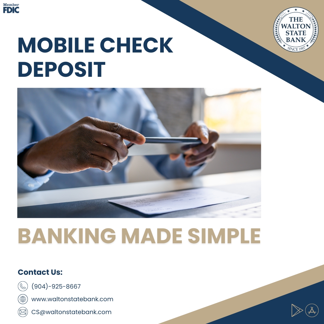 waltonstatebank's tweet image. Free Mobile Check Deposit is now available for your convenience!

#mobilecheckdeposit #mobile #check #deposit #mobilepayment #mobilebanking #waltonstatebank #bankwalton