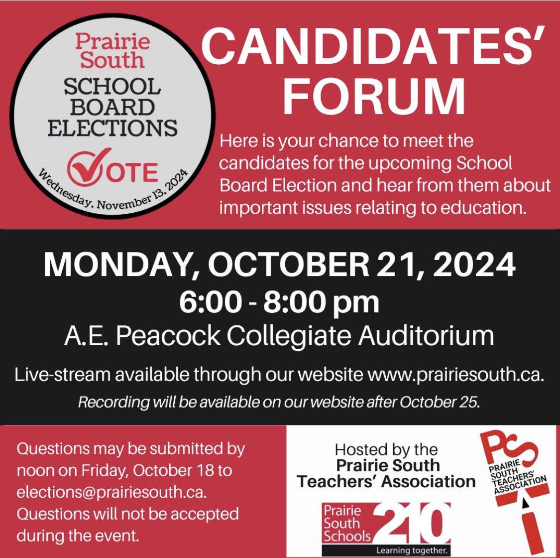 I will be there.  Preparing for the November 13 Civic election. Come hear what we have to offer as elected trustees. 4 year term