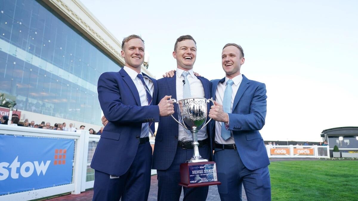 SEN_track's tweet photo. COMING UP: A huge Caulfield Guineas edition of The Odds Couple LIVE from 8AM! ๐ฅ
โก Mr Brightside update from JD Hayes @lindsayparkrace
๐ Eagle Farm preview from @qldtrials
๐ด Victoria Cup best bets @chrissymonal
Don't miss it!
@JoshJenkins24 | @ghall27 | @CaptainTaggs https://t.co/tezZAM1uMw