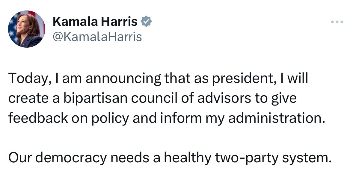 If Trump loses, it’s because of this.

Well done, Harris.👏💯