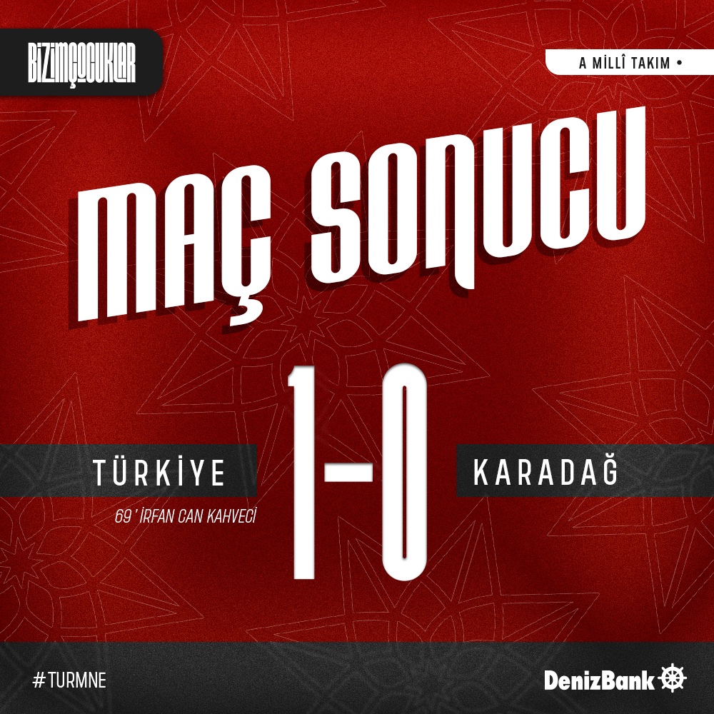 Samsun’da maç sona erdi. Tebrikler #BizimÇocuklar🇹🇷 #TURMNE <a href="/DenizBank/">DenizBank</a>