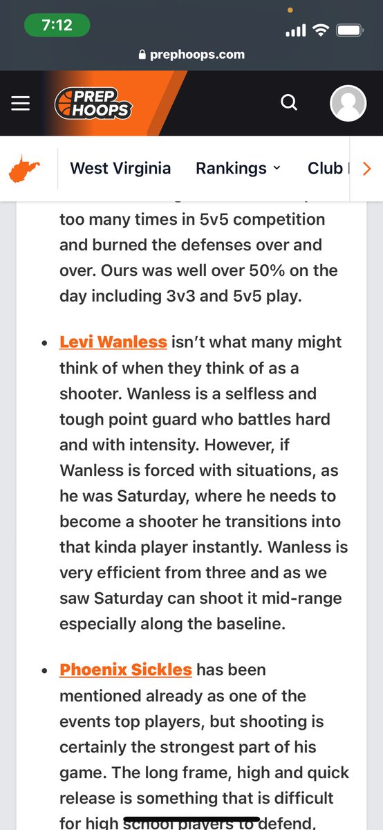 Levi Wanless (@leviwanless5) on Twitter photo Thank you for the write up <a href="/scottwstrode/">Scott W. Strode</a> from the <a href="/PrepHoops_WV/">PrepHoopsWV</a> Expo!
<a href="/BlueChipsNation/">BlueChips Nation Hoops</a> <a href="/KevinMoses38/">Kevin Moses LLC</a> <a href="/CoachRemi_/">Coach Remi🏀🇵🇸, Happy NYE !!🙏🏻</a> <a href="/OllyReedSports/">Olly Reed Sports</a> Thank you for the write up <a href="/scottwstrode/">Scott W. Strode</a> from the <a href="/PrepHoops_WV/">PrepHoopsWV</a> Expo!
<a href="/BlueChipsNation/">BlueChips Nation Hoops</a> <a href="/KevinMoses38/">Kevin Moses LLC</a> <a href="/CoachRemi_/">Coach Remi🏀🇵🇸, Happy NYE !!🙏🏻</a> <a href="/OllyReedSports/">Olly Reed Sports</a>