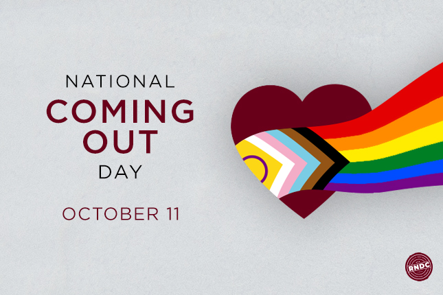 In honor of National Coming Out Day, #RNDC celebrates all who have come out as LGBTQ+ and supports the LGBTQ+ community. 🌈 Coming Out Day was founded in 1988 to raise awareness of the LGBTQ+ community and its civil rights movement.
#RNDCcares #RNDCculture