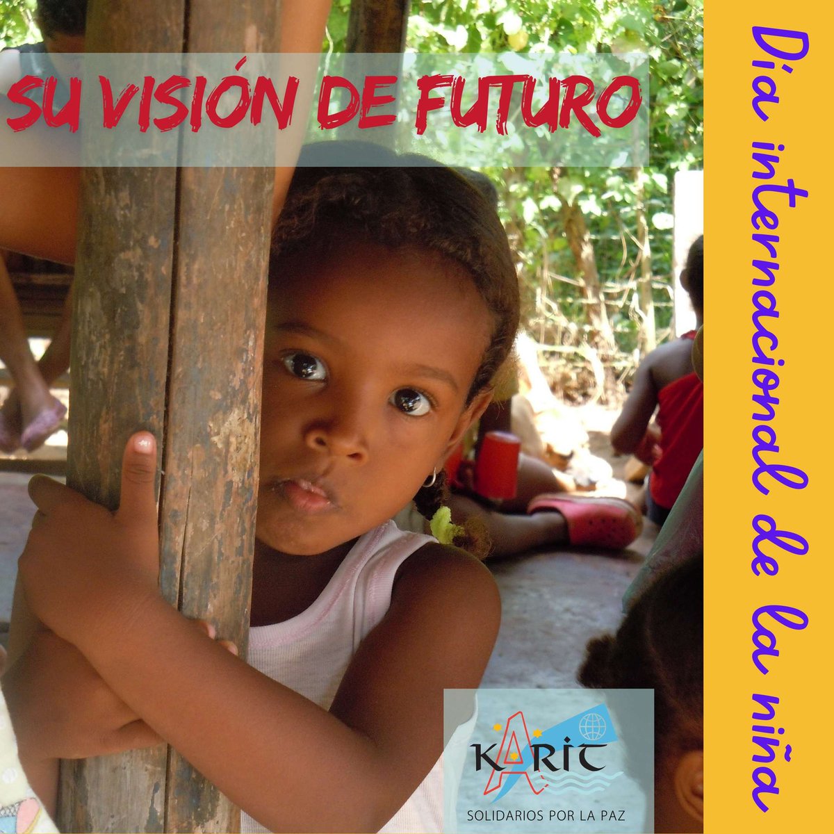 "La visión de futuro de las niñas”. Apoyamos proyectos de promoción de las niñas y jóvenes en el ámbito de la educación y la salud. Queremos un mundo en el que todas las niñas estén protegidas, se las respete y se las valore. 
#DDHH #ods5 #derechoalaeducacion #derechoalasalud